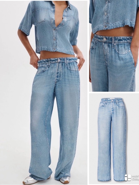 rag & bone Denim - rag & bone Light Wash Wide Leg Jeans